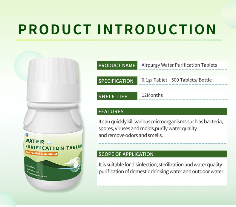 Emergency Water Purification Tablets