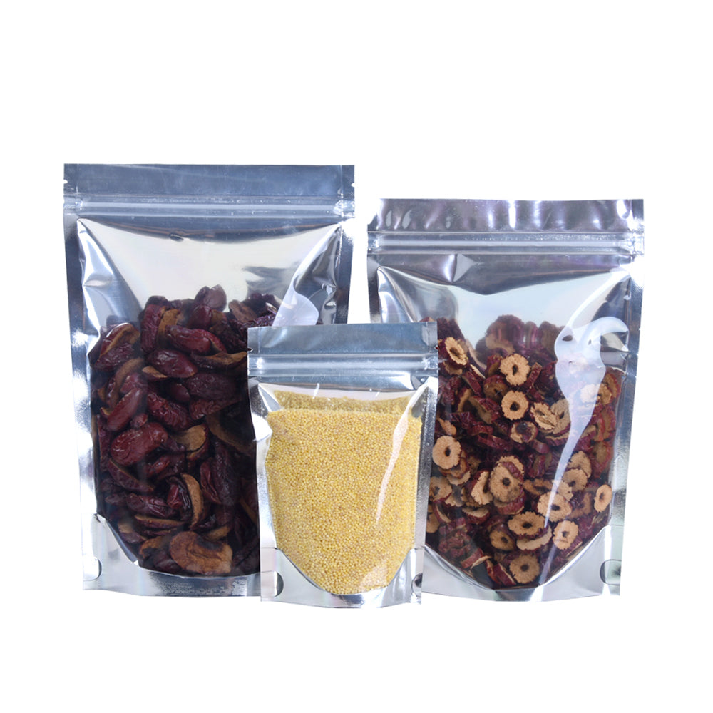 Resealable Mylar Foil Packaging Bags with Zipper Lock