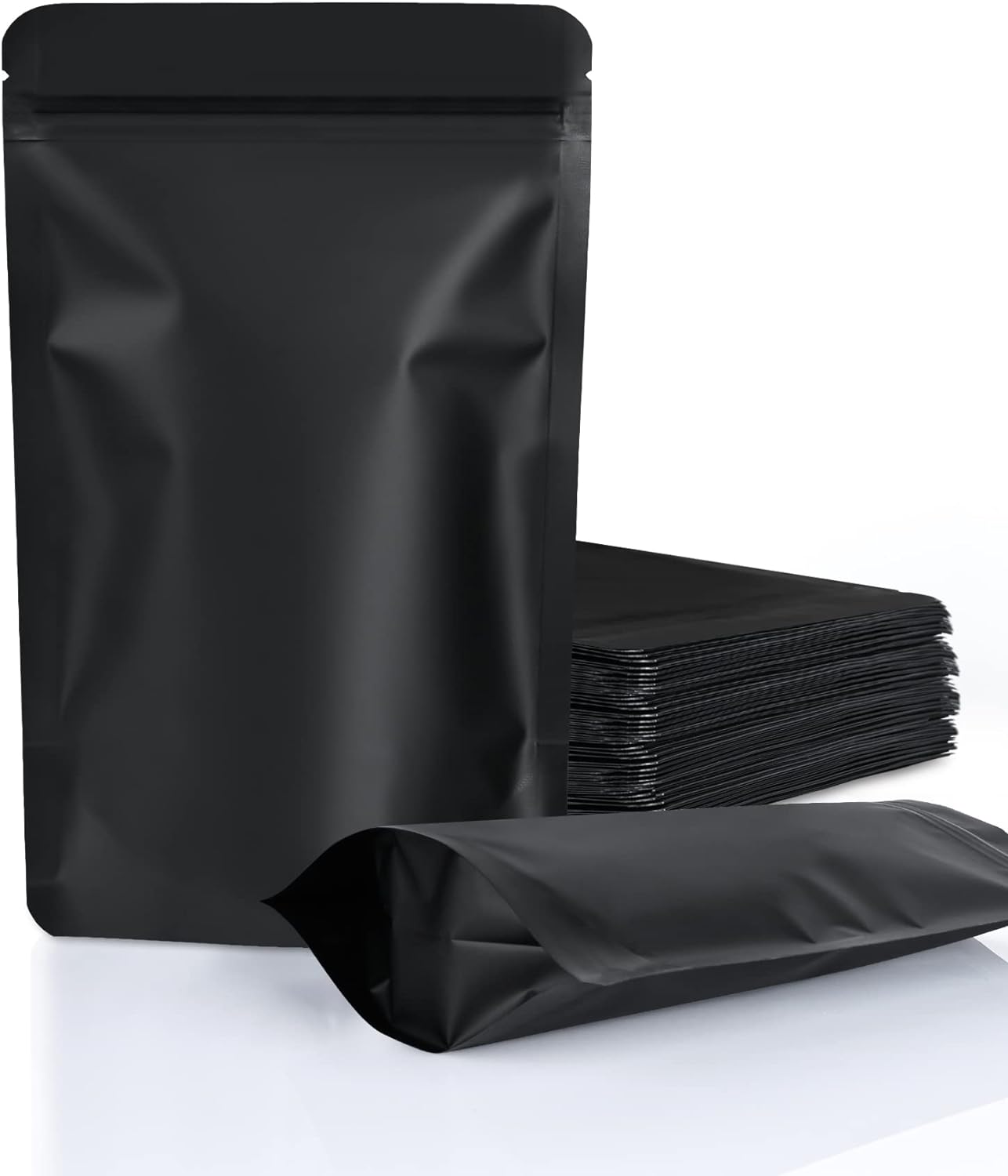 Black Foil Stand-Up Pouches - Keep Food Fresh!