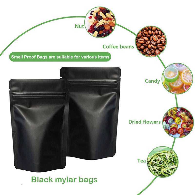 Black Foil Stand-Up Pouches - Keep Food Fresh!