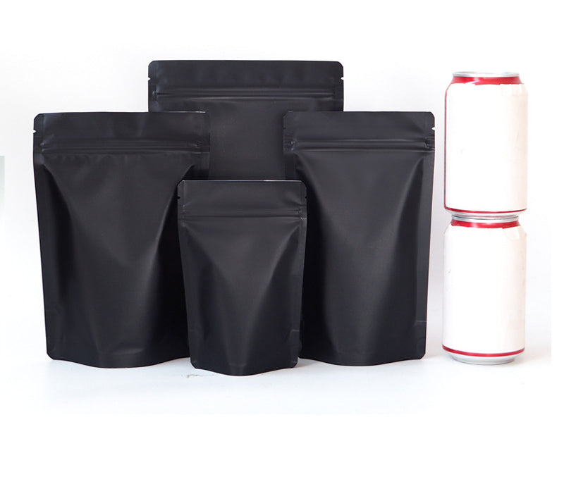 Black Foil Stand-Up Pouches - Keep Food Fresh!